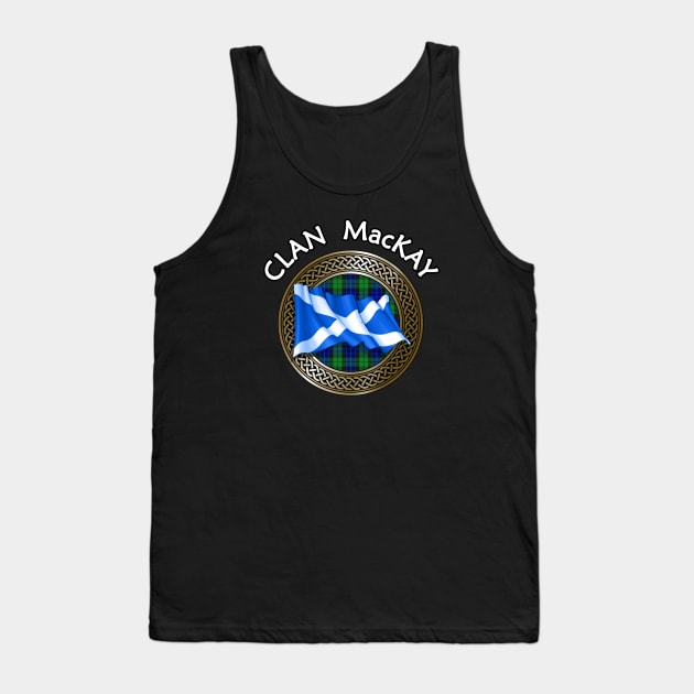 Clan MacKay Crest & Tartan Knot Tank Top by Taylor'd Designs